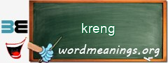 WordMeaning blackboard for kreng